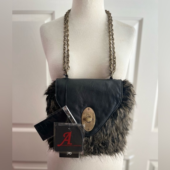 Item 050: NWT Adrienne Landau Faux Fur Convertible Crossbody-Handbag - Picture 8 of 8